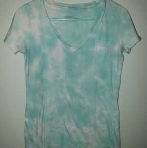 Mossimo Light Blue Tie Dye Shirt Size Small